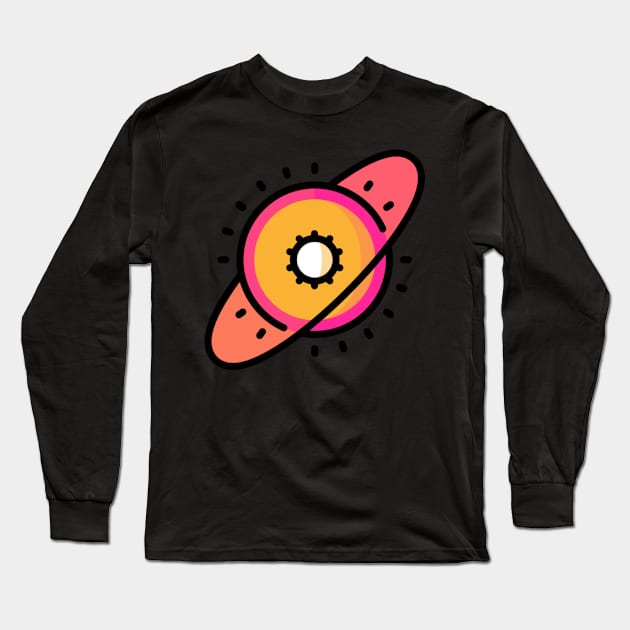 around the sun icon sticker Long Sleeve T-Shirt by Lonneketk